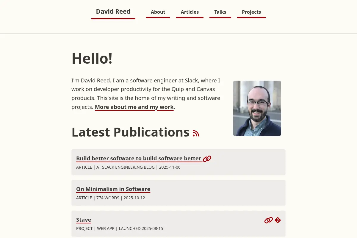 David Reed's Homepage
