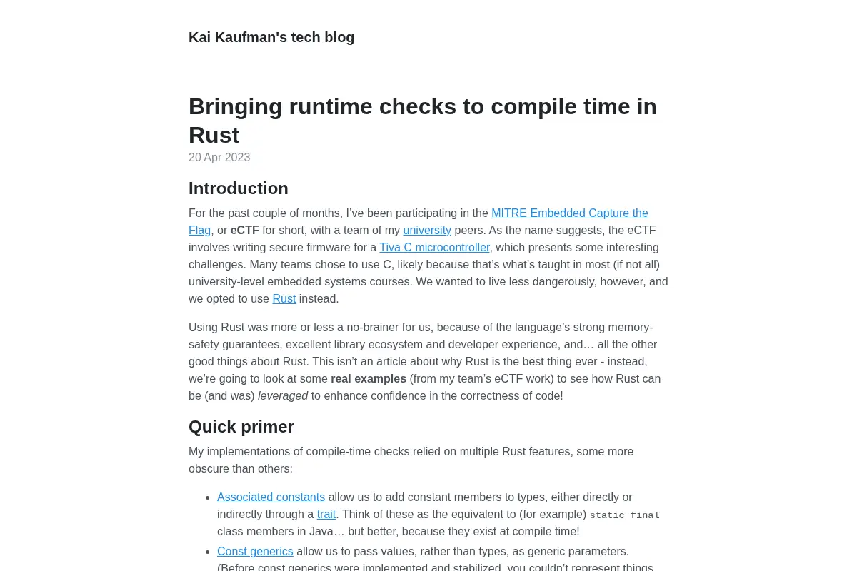 Kai Kaufman's tech blog