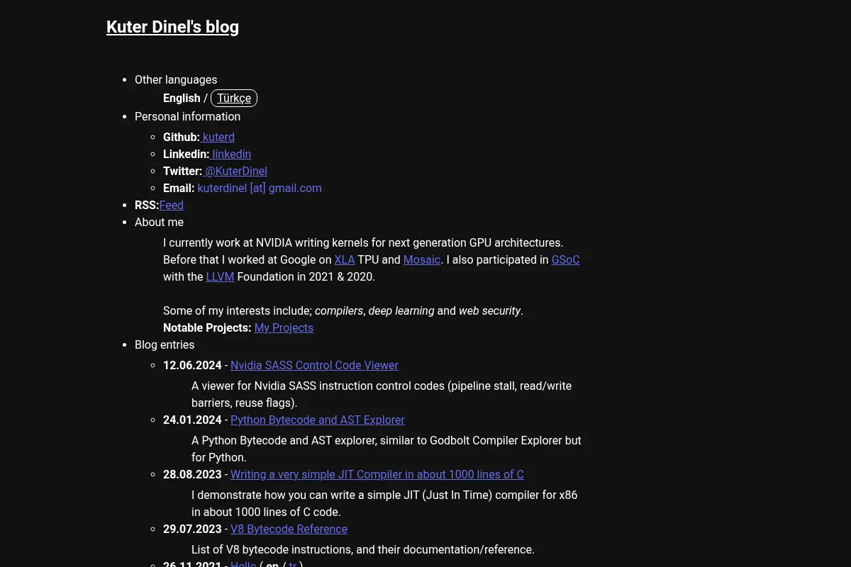 Kuter Dinel's blog