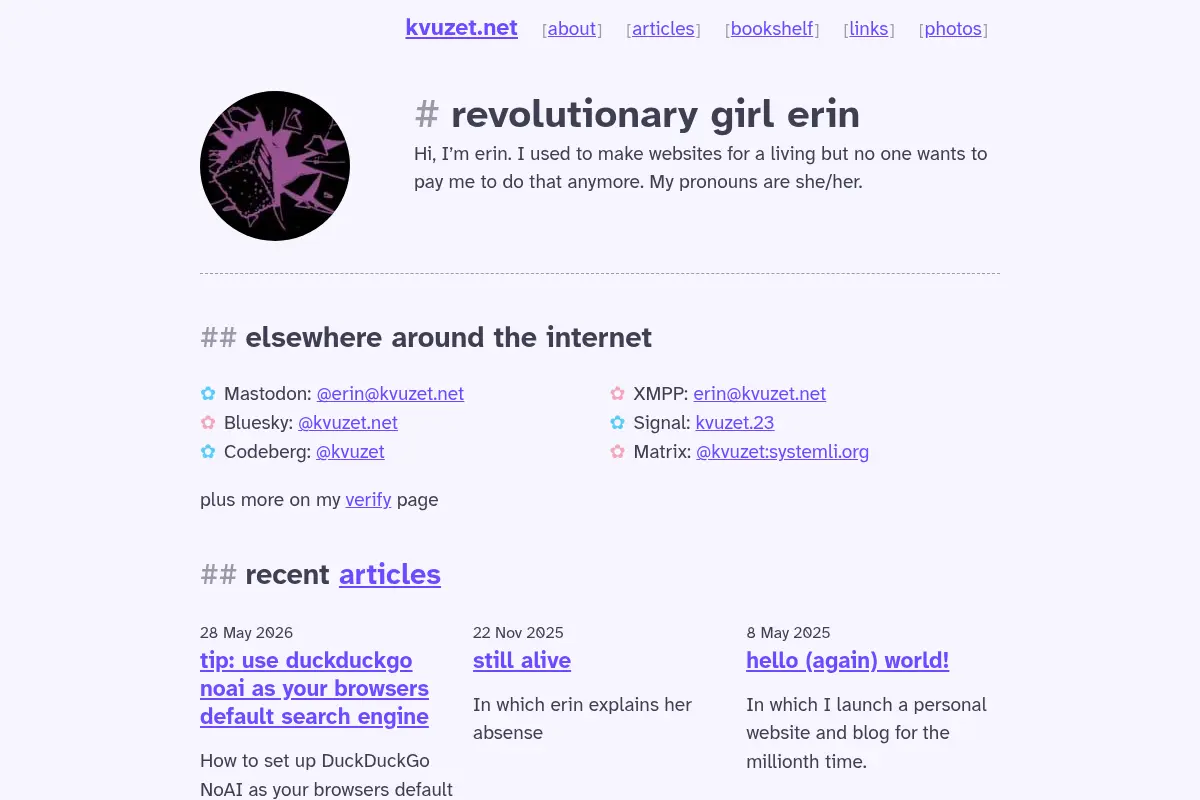 revolutionary girl erin