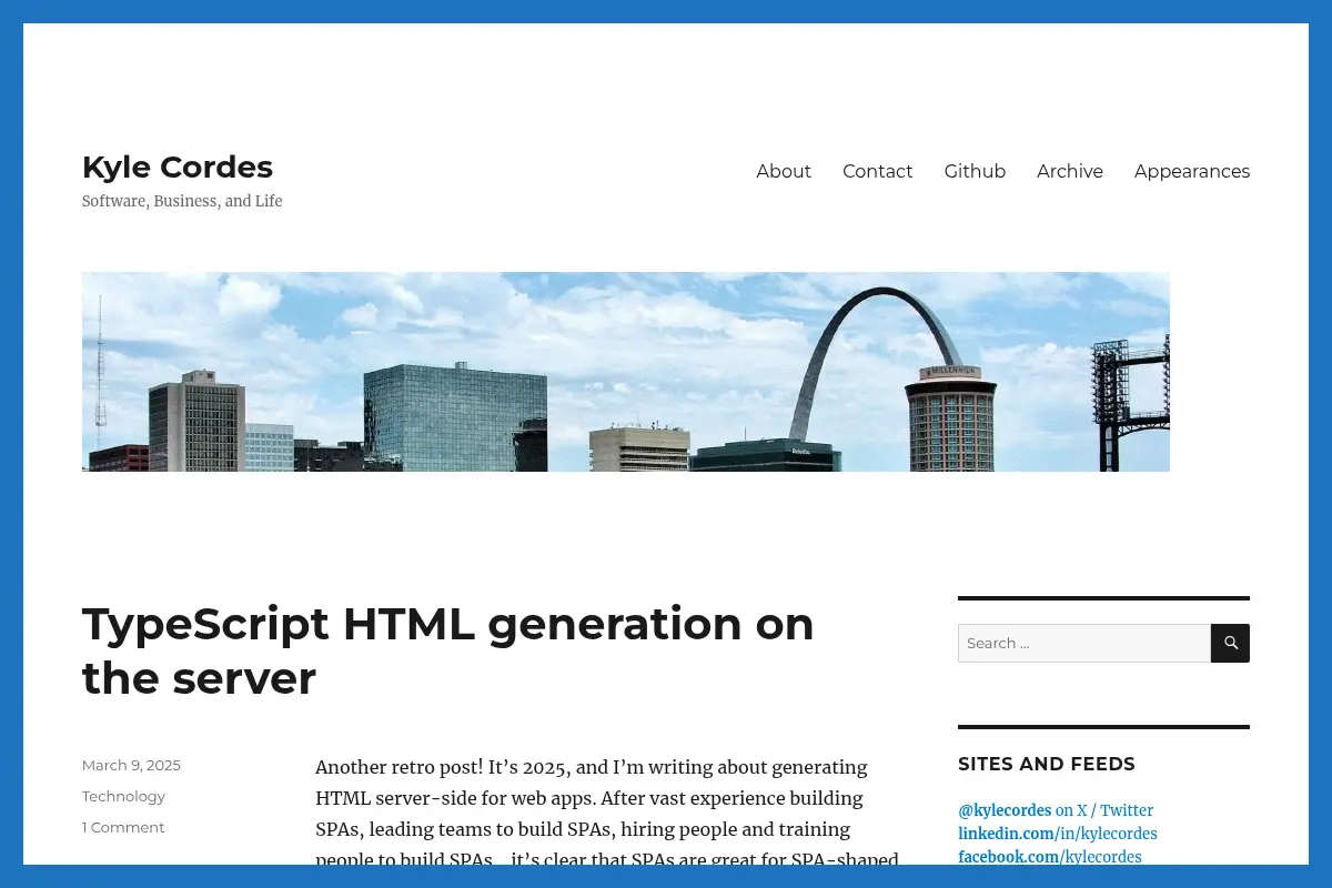 Kyle Cordes – Software, Business, and Life
