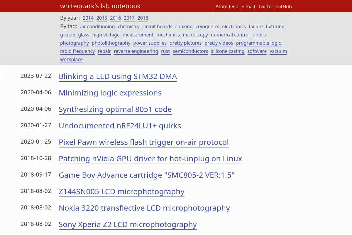 whitequark's lab notebook