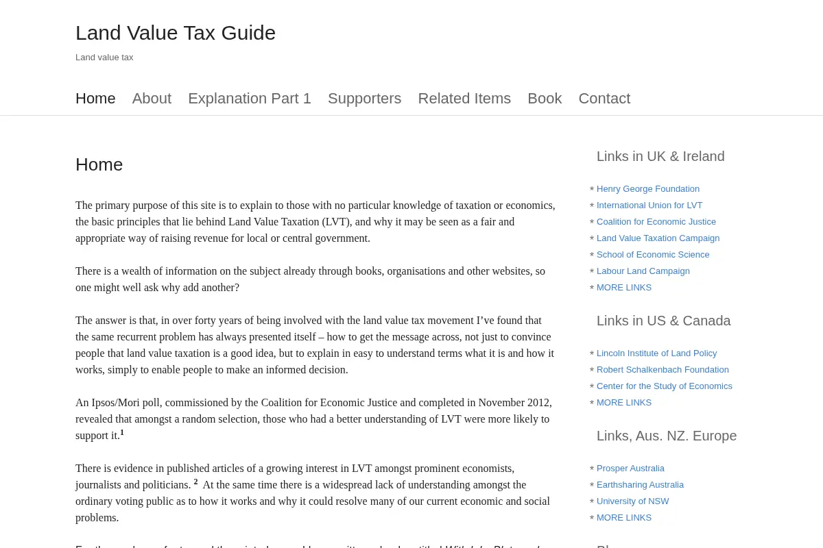 Land Value Tax Guide