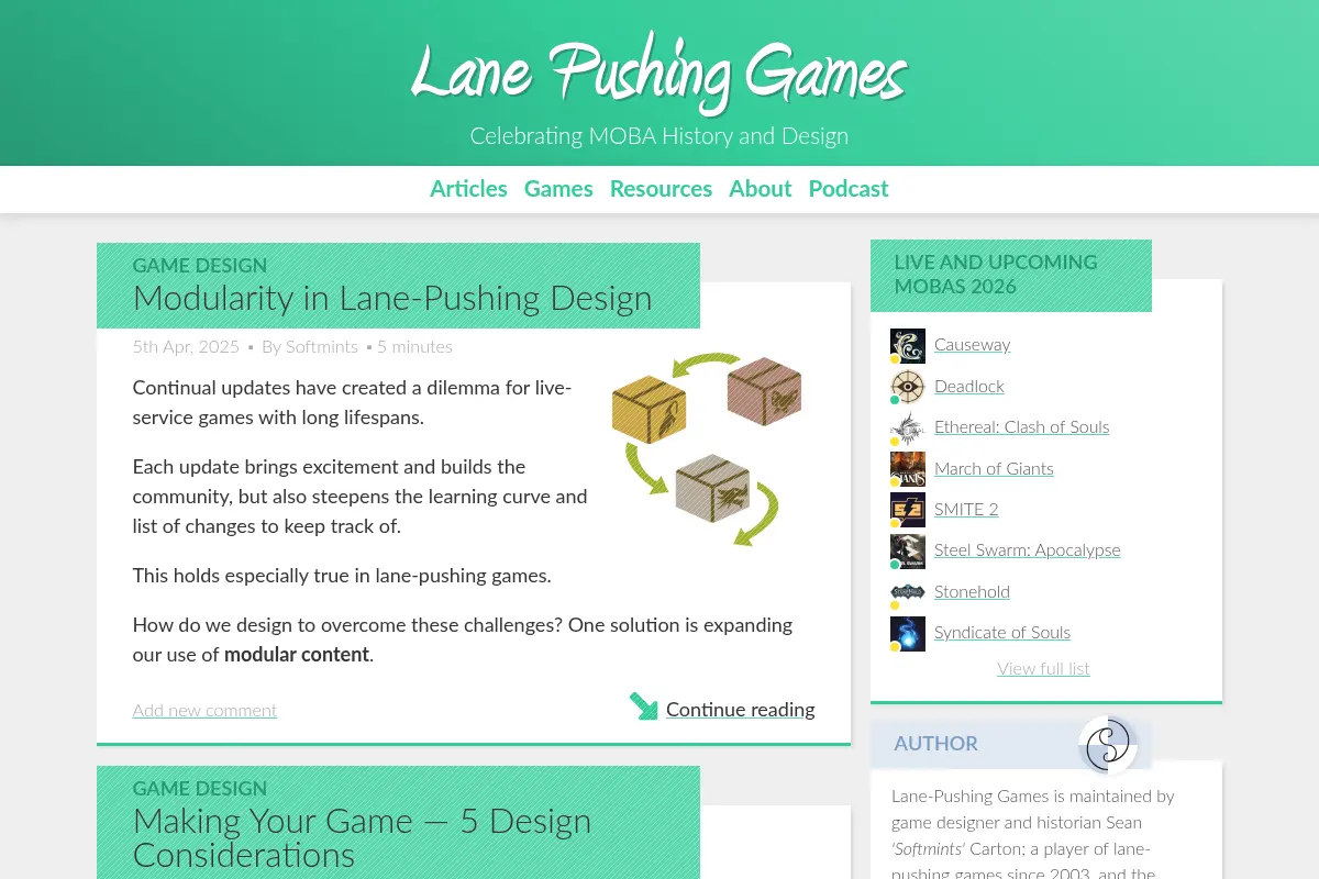 Lane-Pushing Games — Celebrating MOBA History and Design