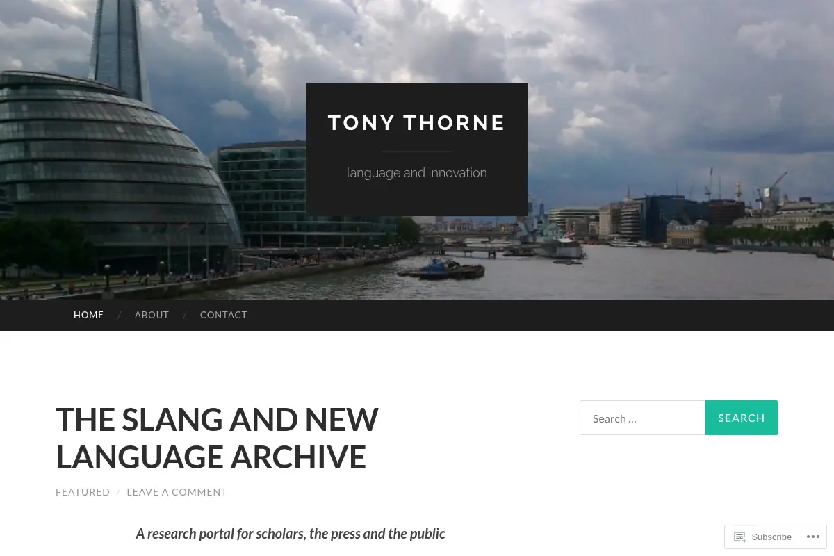 Tony Thorne | Language and Innovation