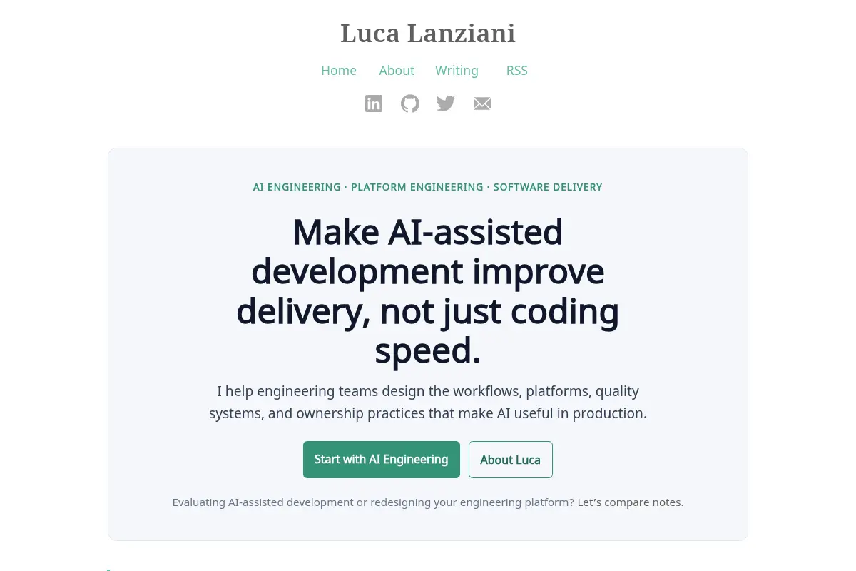 Luca Lanziani | AI Engineering & Platform Engineering
