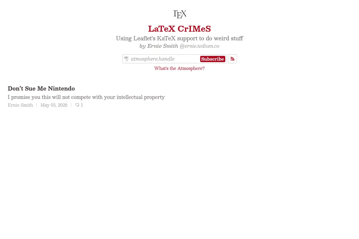 LaTeX CrIMeS