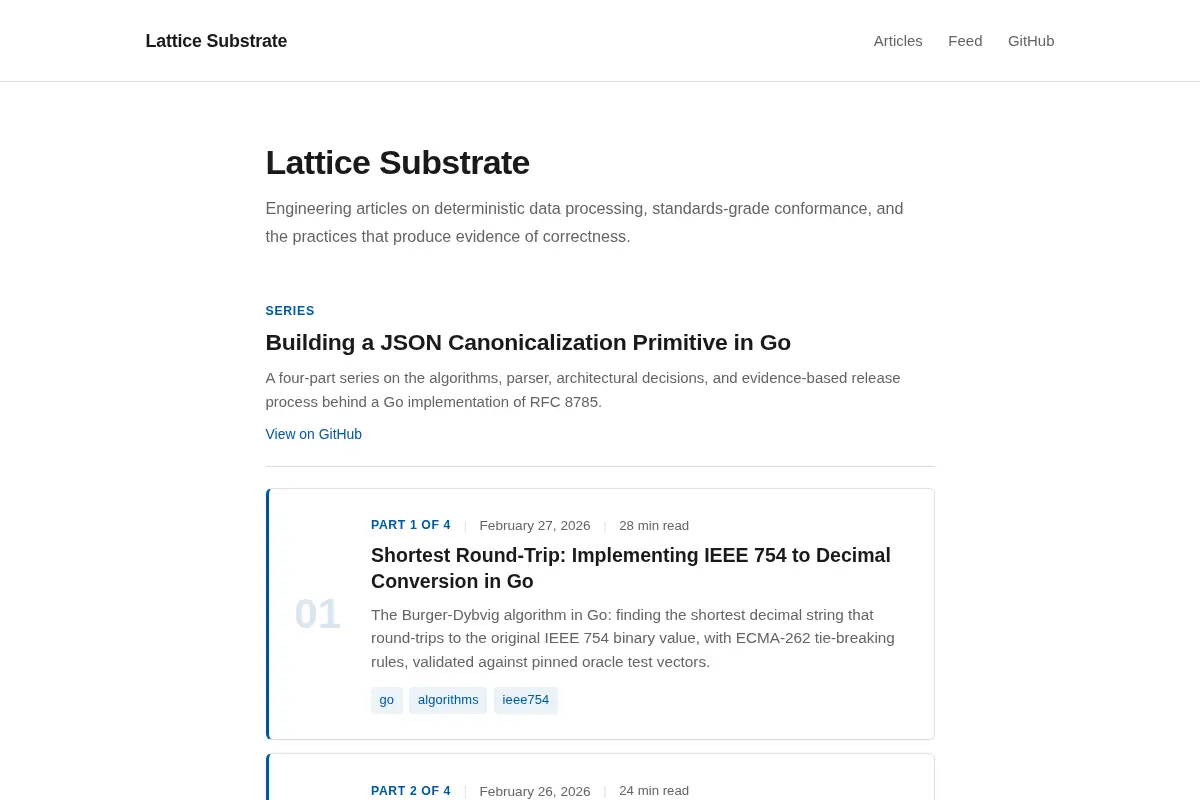 Lattice Substrate