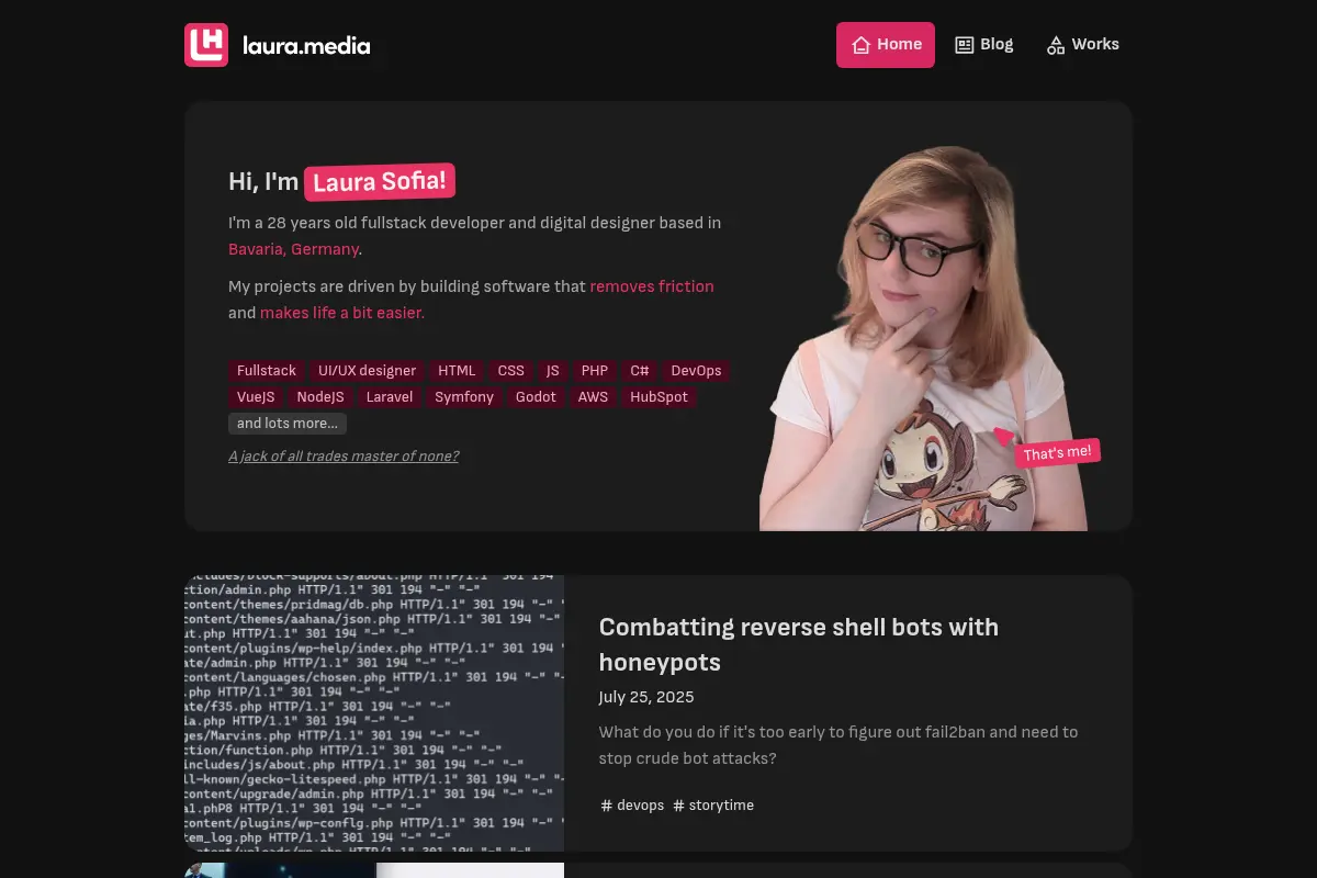 Laura Sofia × Developer & Designer