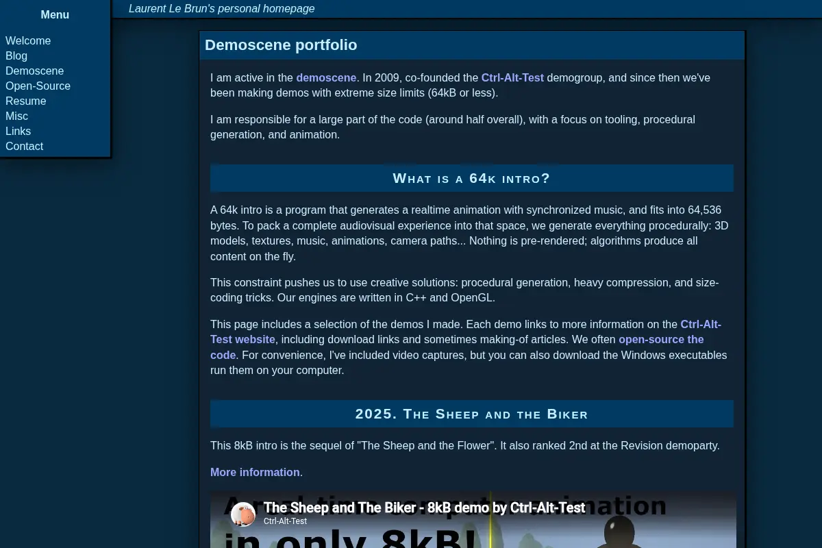 Demoscene - Laurent Le Brun