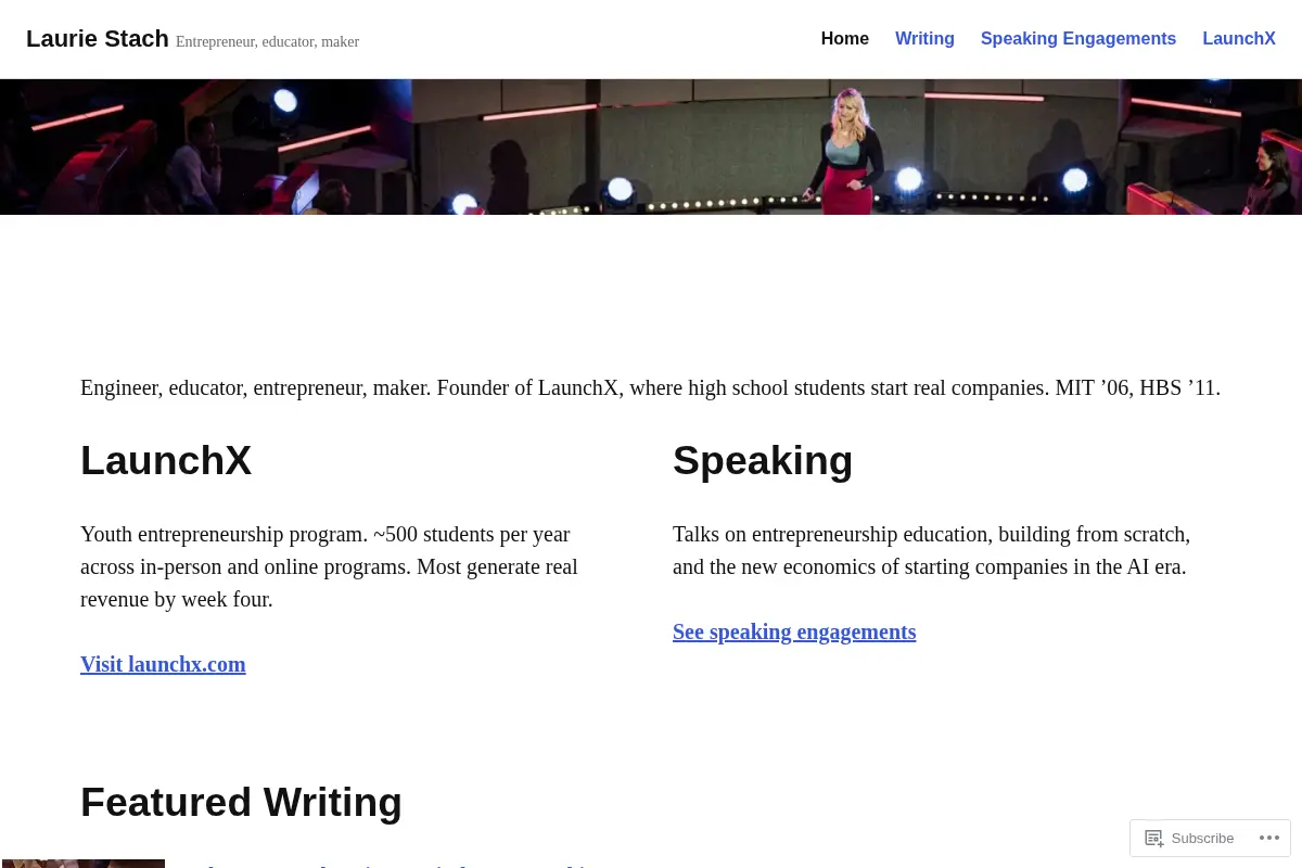 Laurie Stach – Entrepreneur, educator, maker