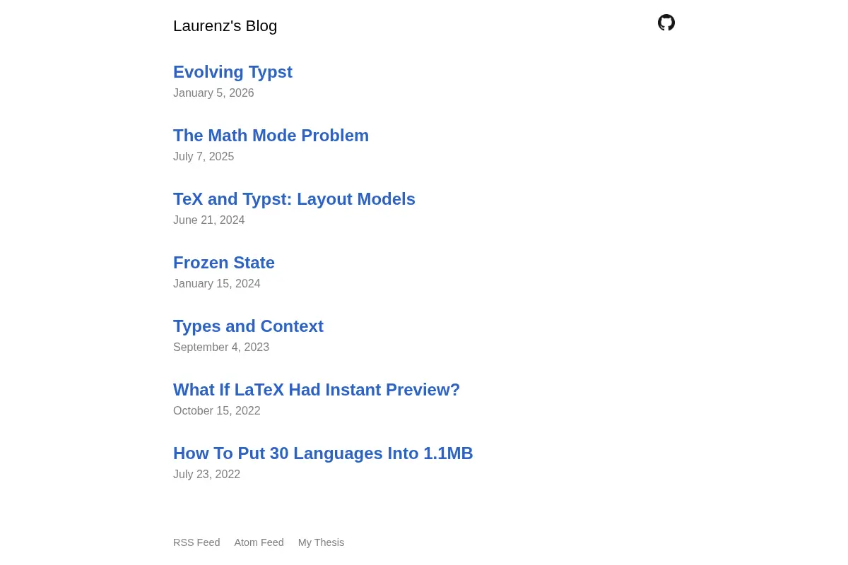Laurenz's Blog