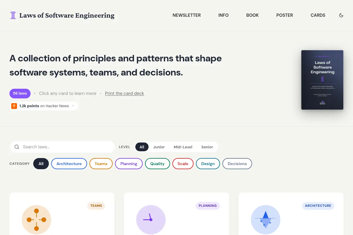 Laws of Software Engineering
