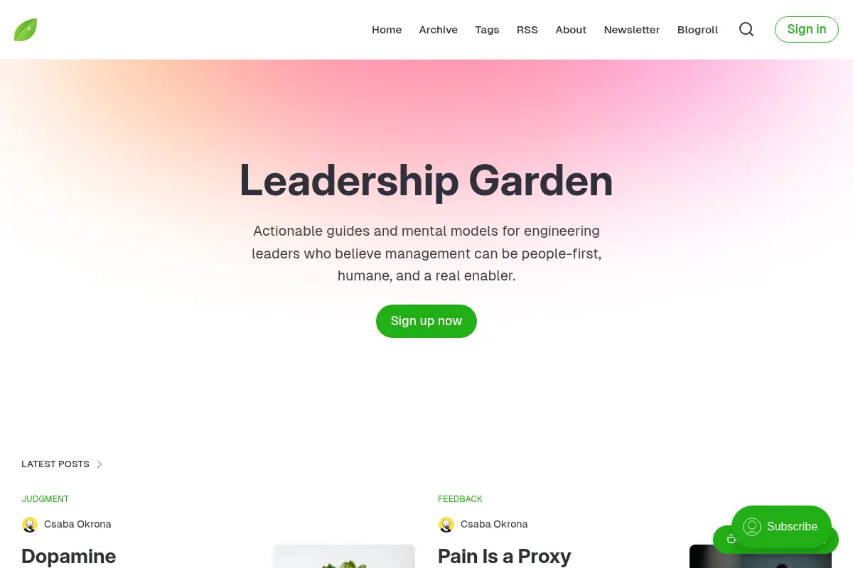 Leadership Garden