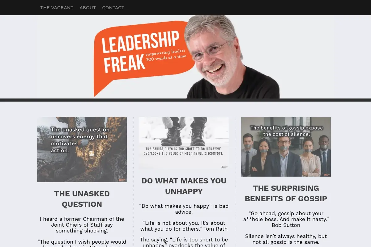 Leadership Freak - Empowering Leaders 300 Words at a Time