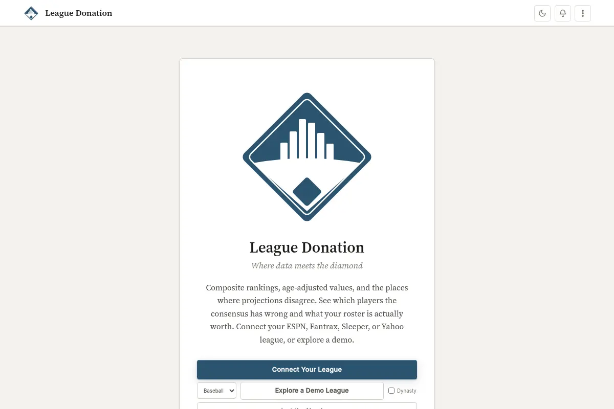 League Donation