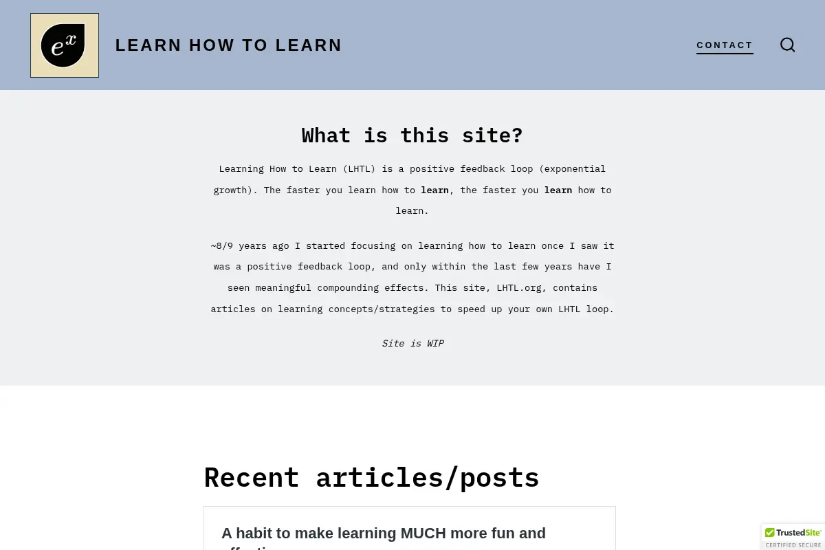 Learn How To Learn