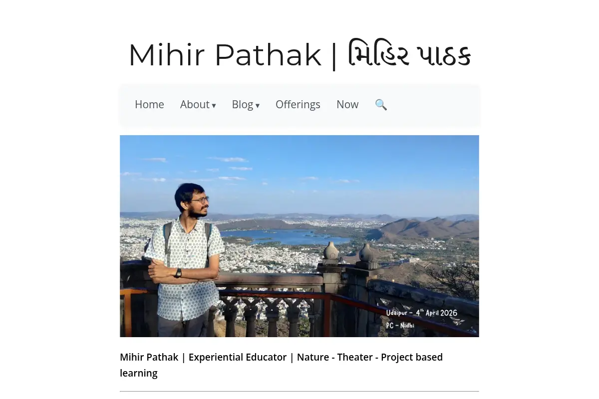 Mihir Pathak – Experiential Educator
