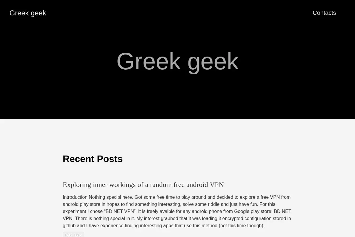 Greek geek