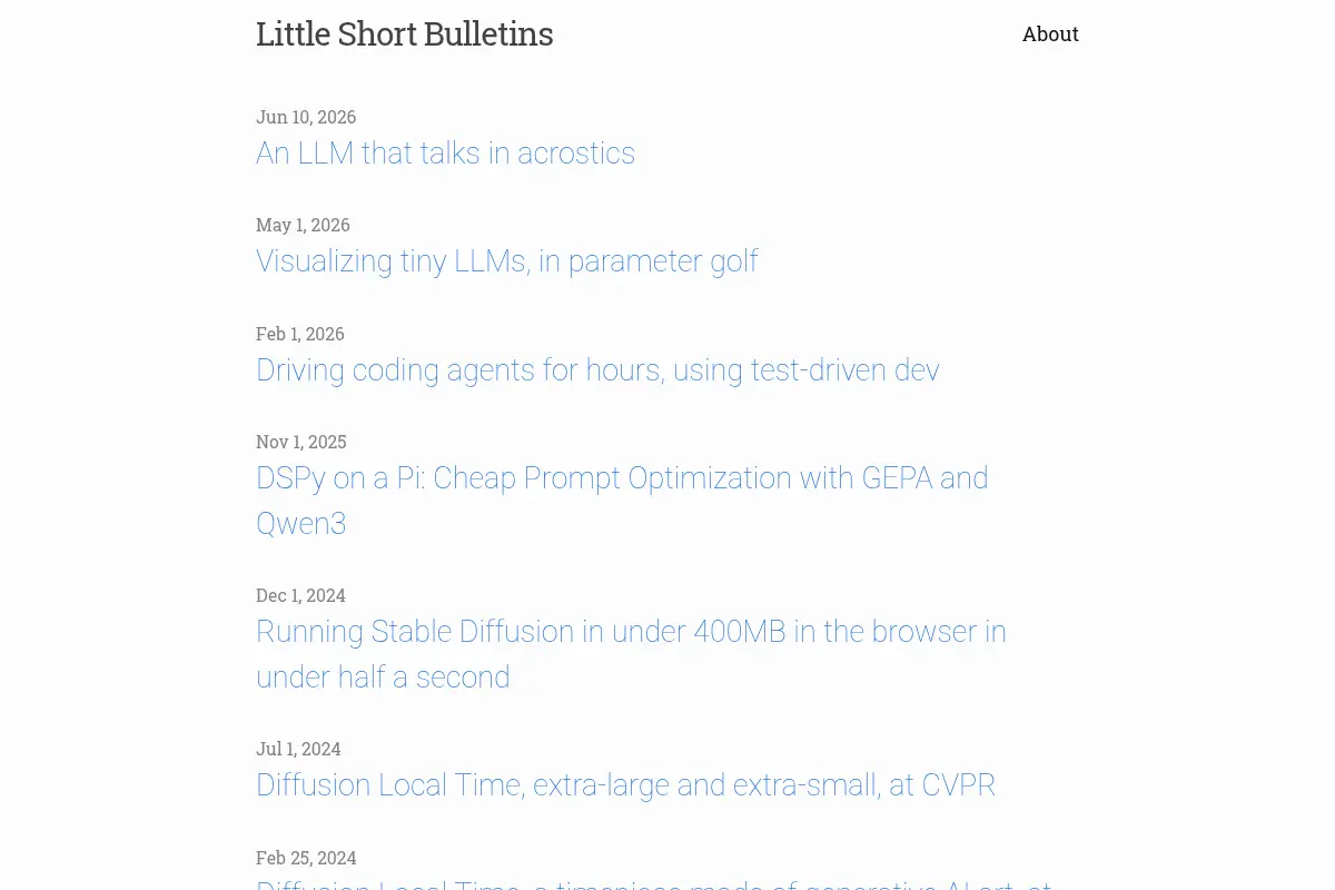 Little Short Bulletins