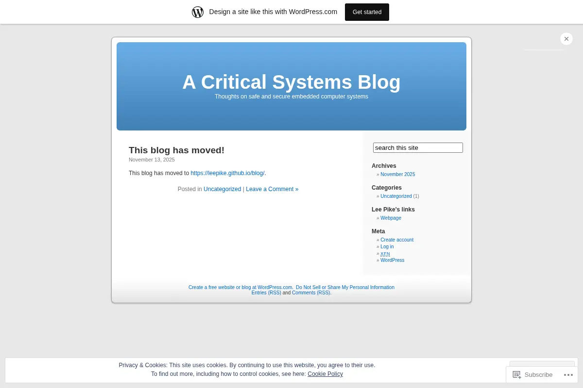A Critical Systems Blog