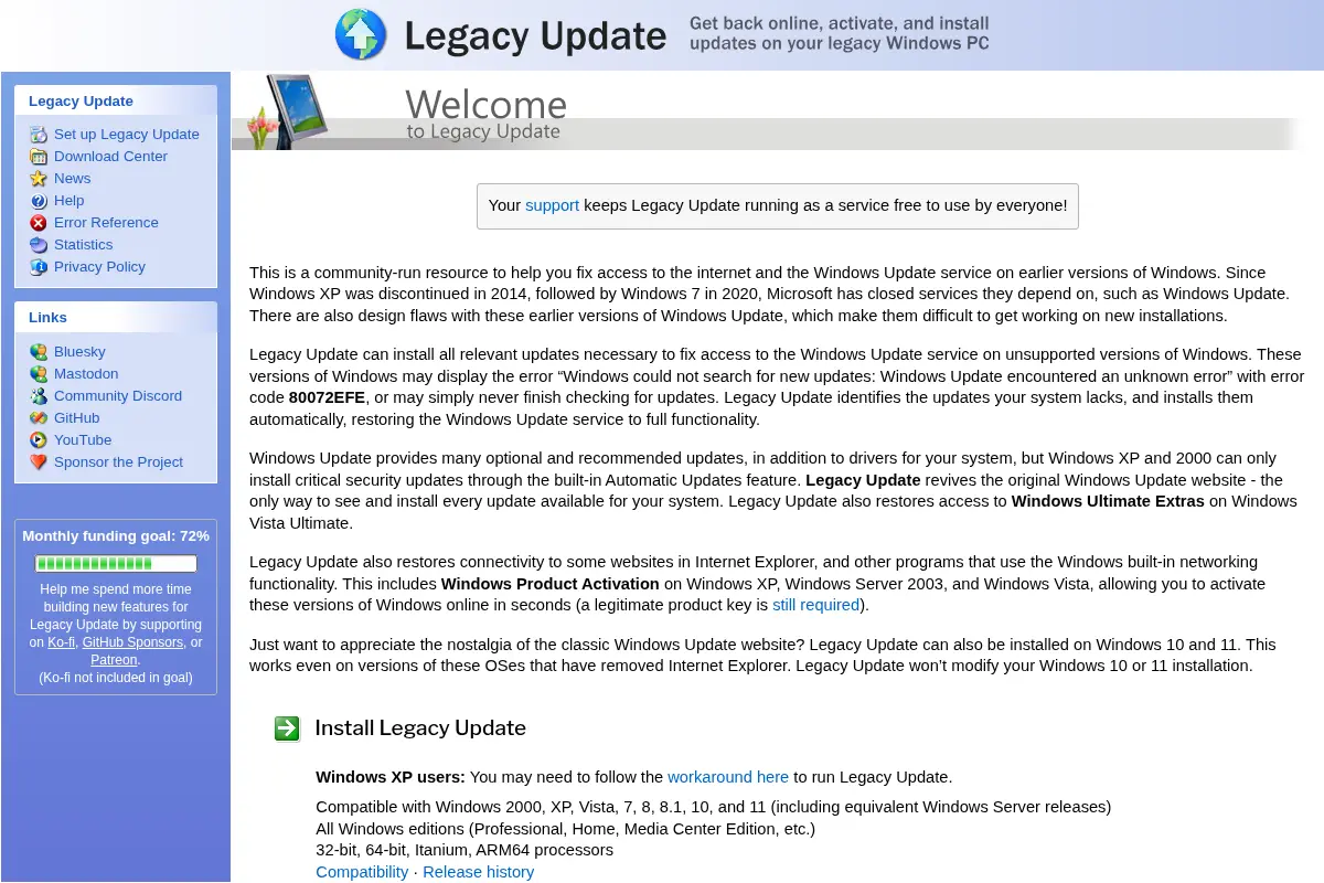 Legacy Update