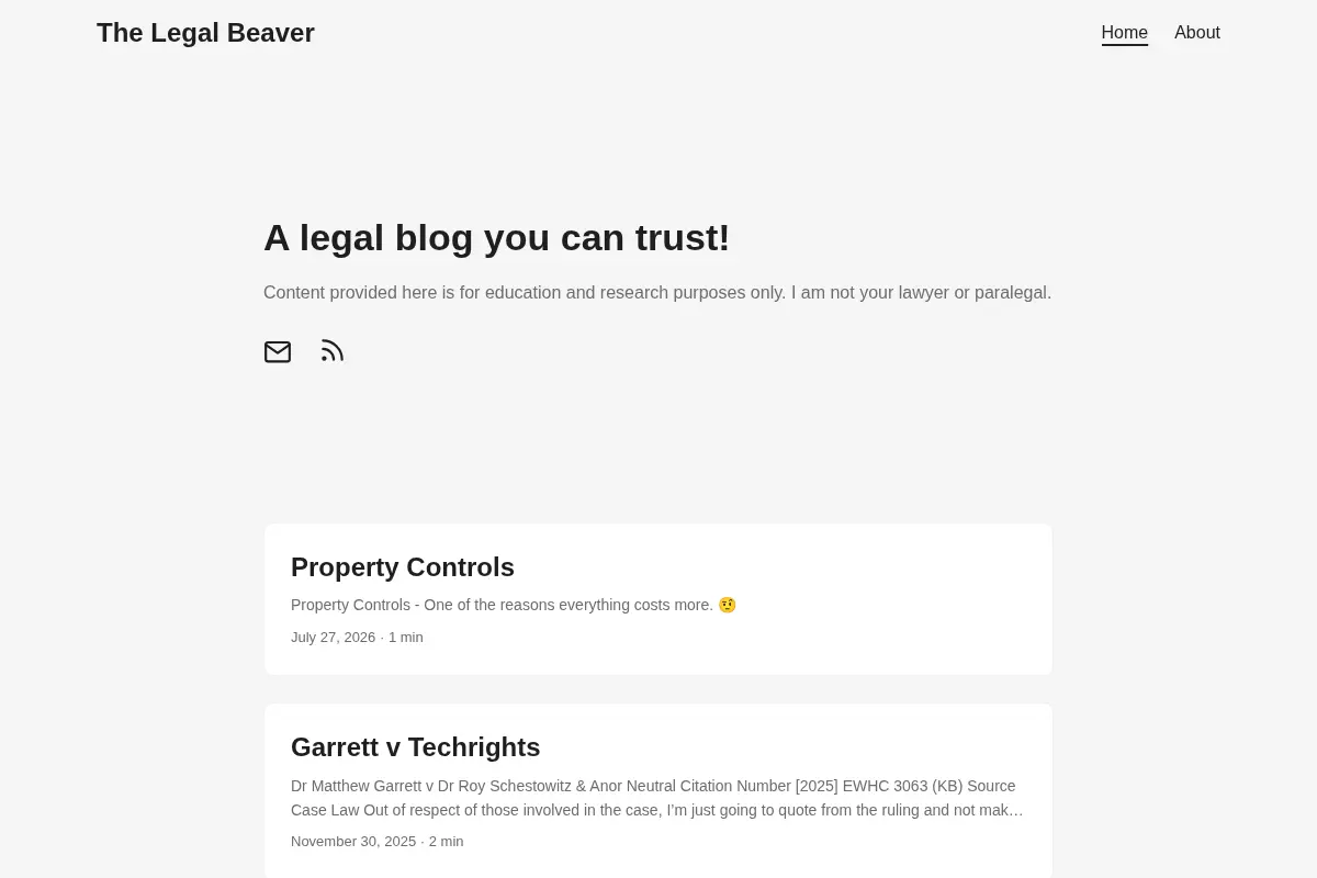 The Legal Beaver
