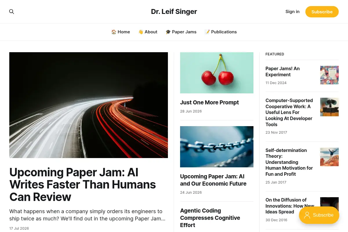 Dr. Leif Singer