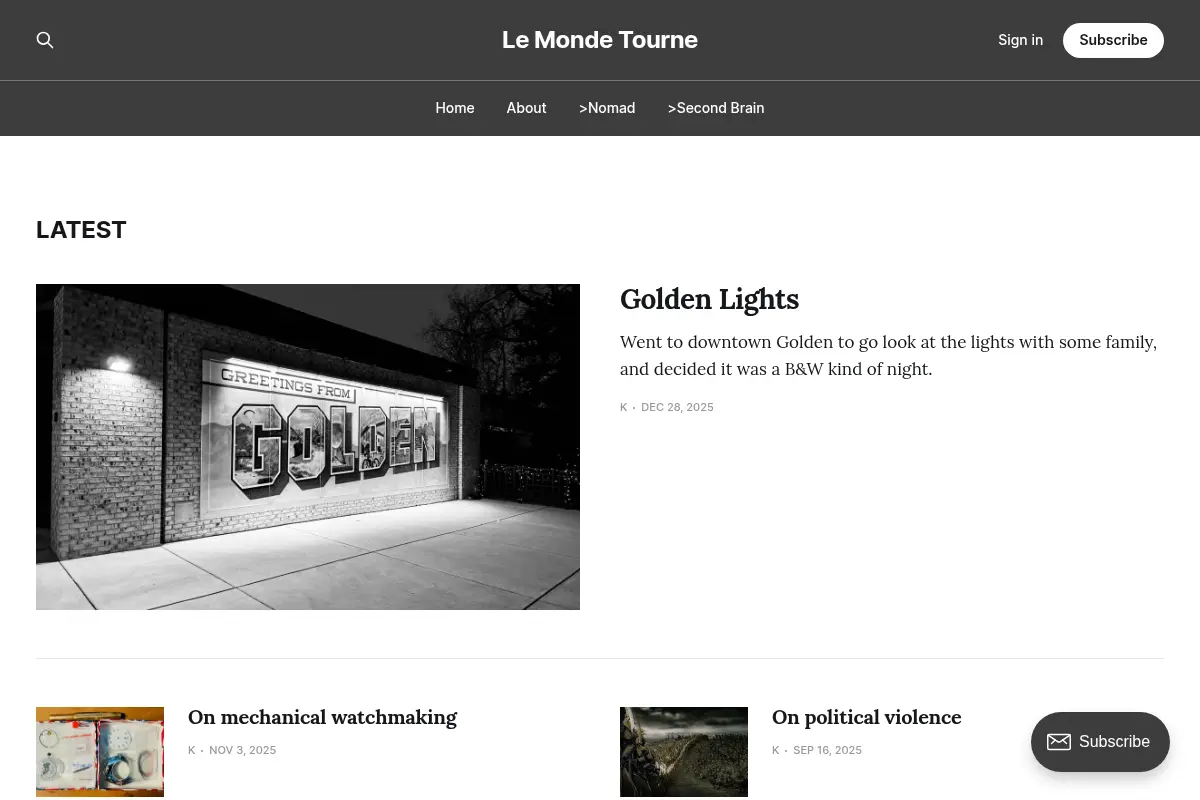Le Monde Tourne