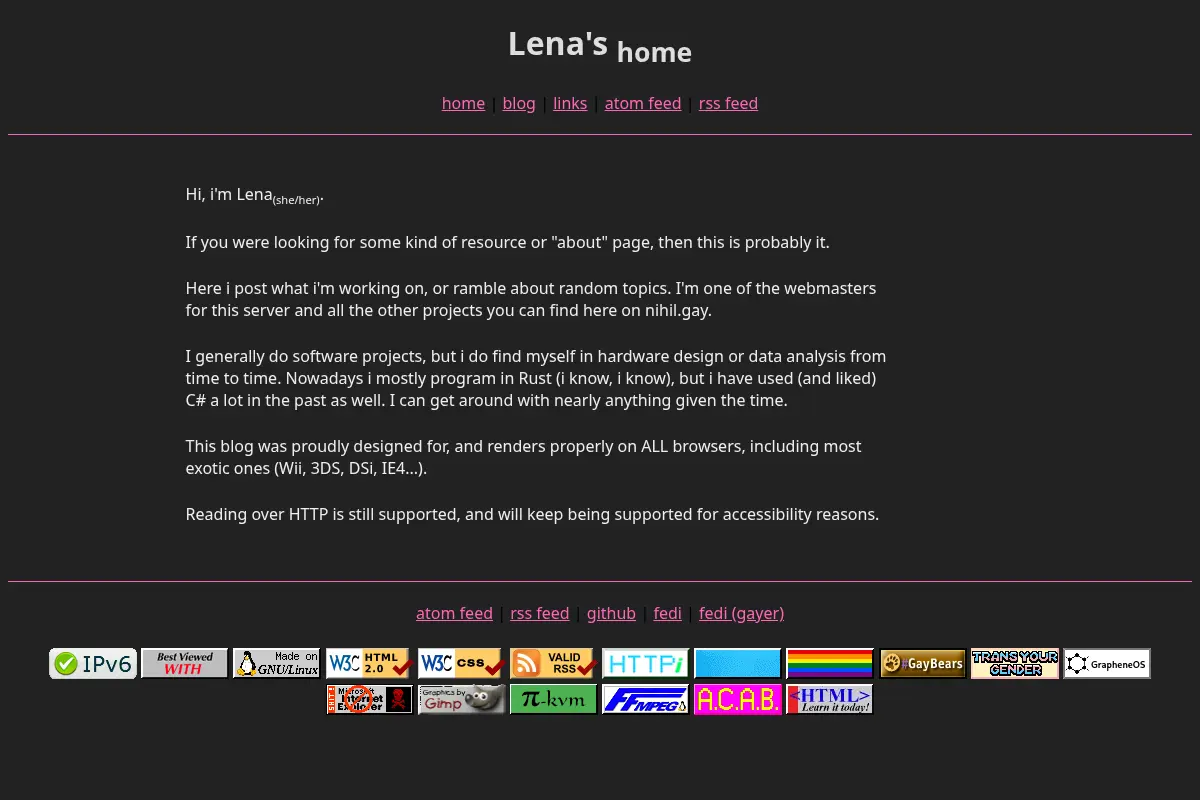Lena's home