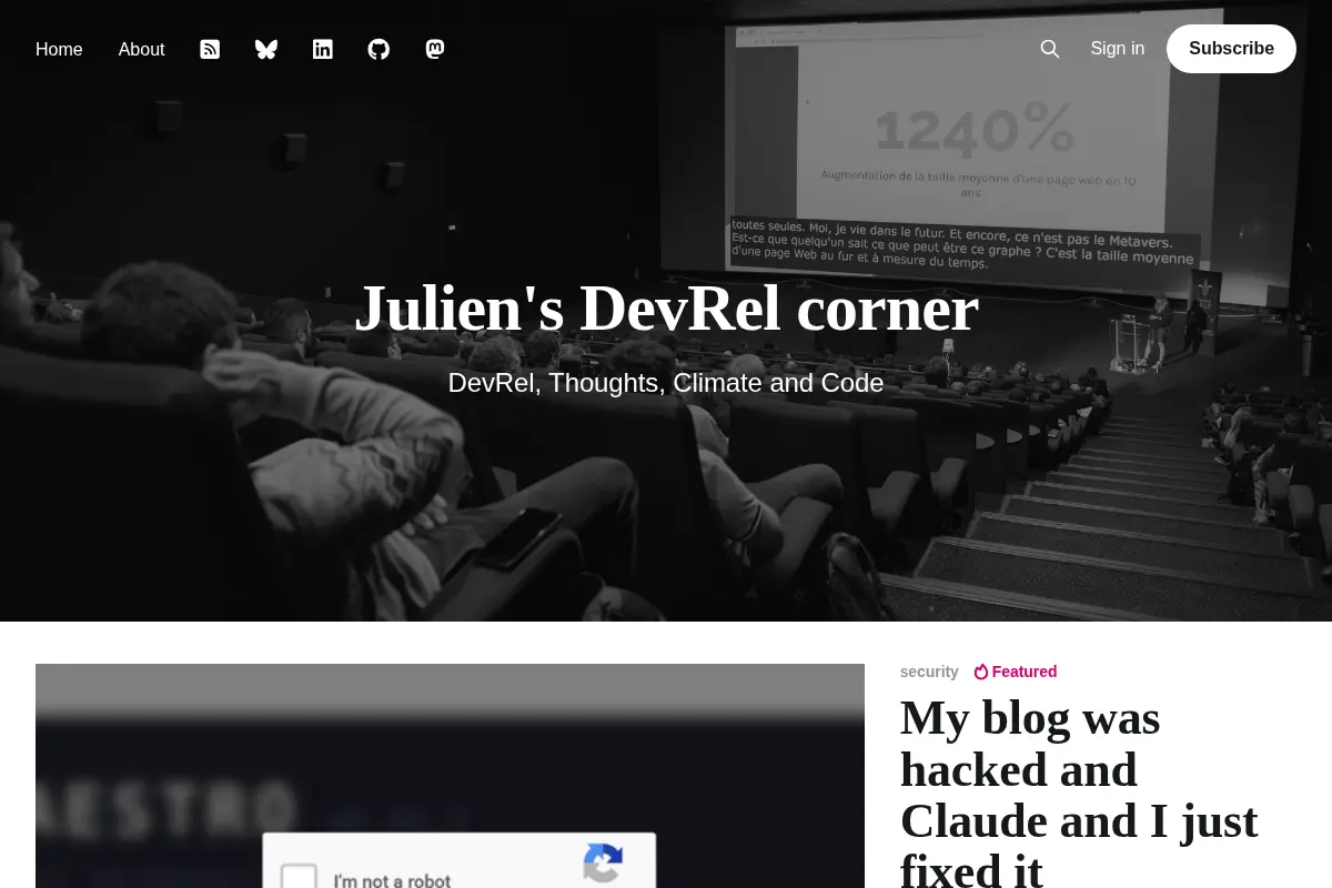 Julien's DevRel corner