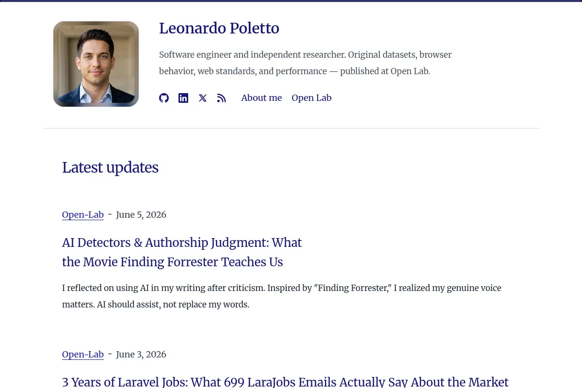 Leonardo Poletto — Software Engineer & Independent Researcher