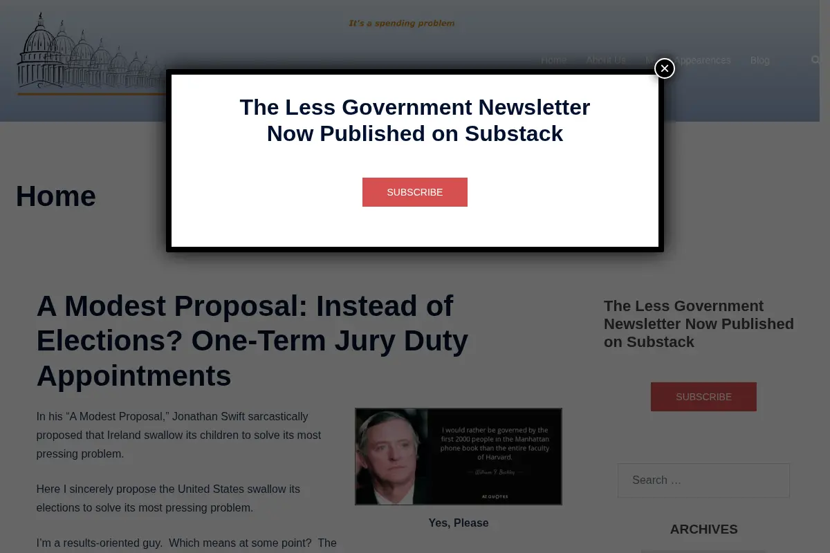 Less Government