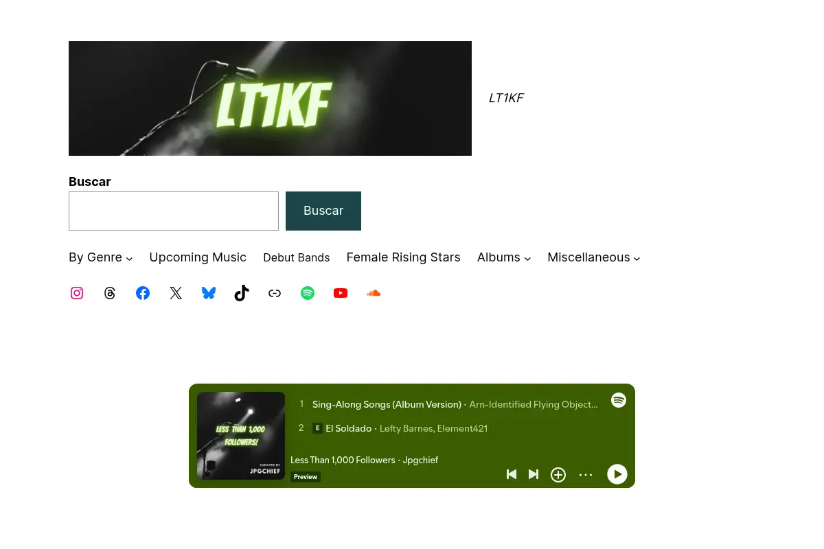 LT1KF - Supporting Unknown Bands