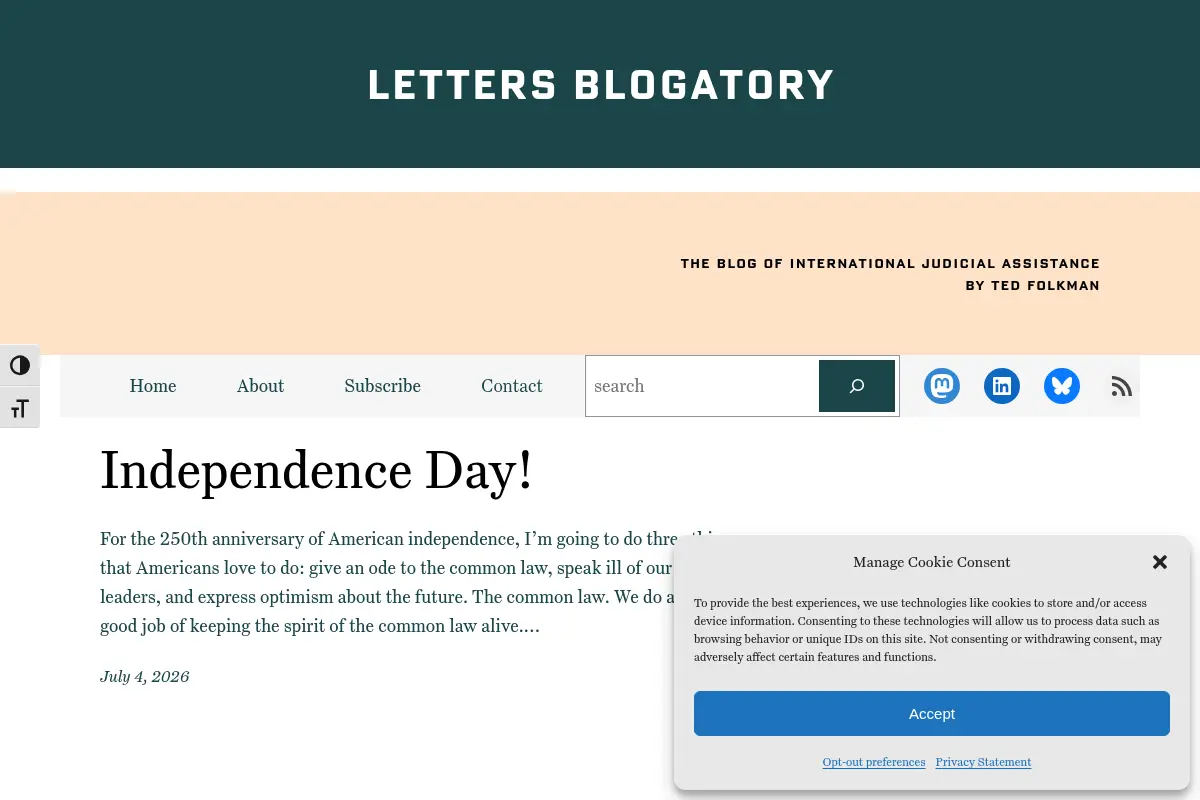 Letters Blogatory