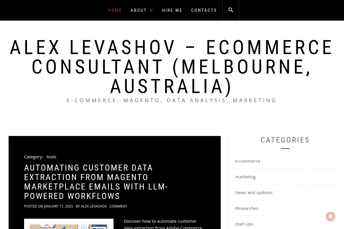 Alex Levashov - Magento eCommerce Consultant
