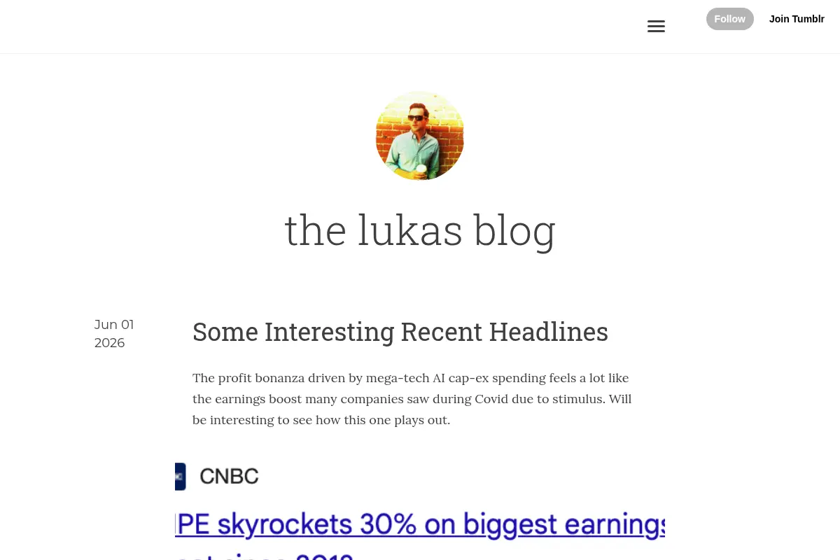 the lukas blog