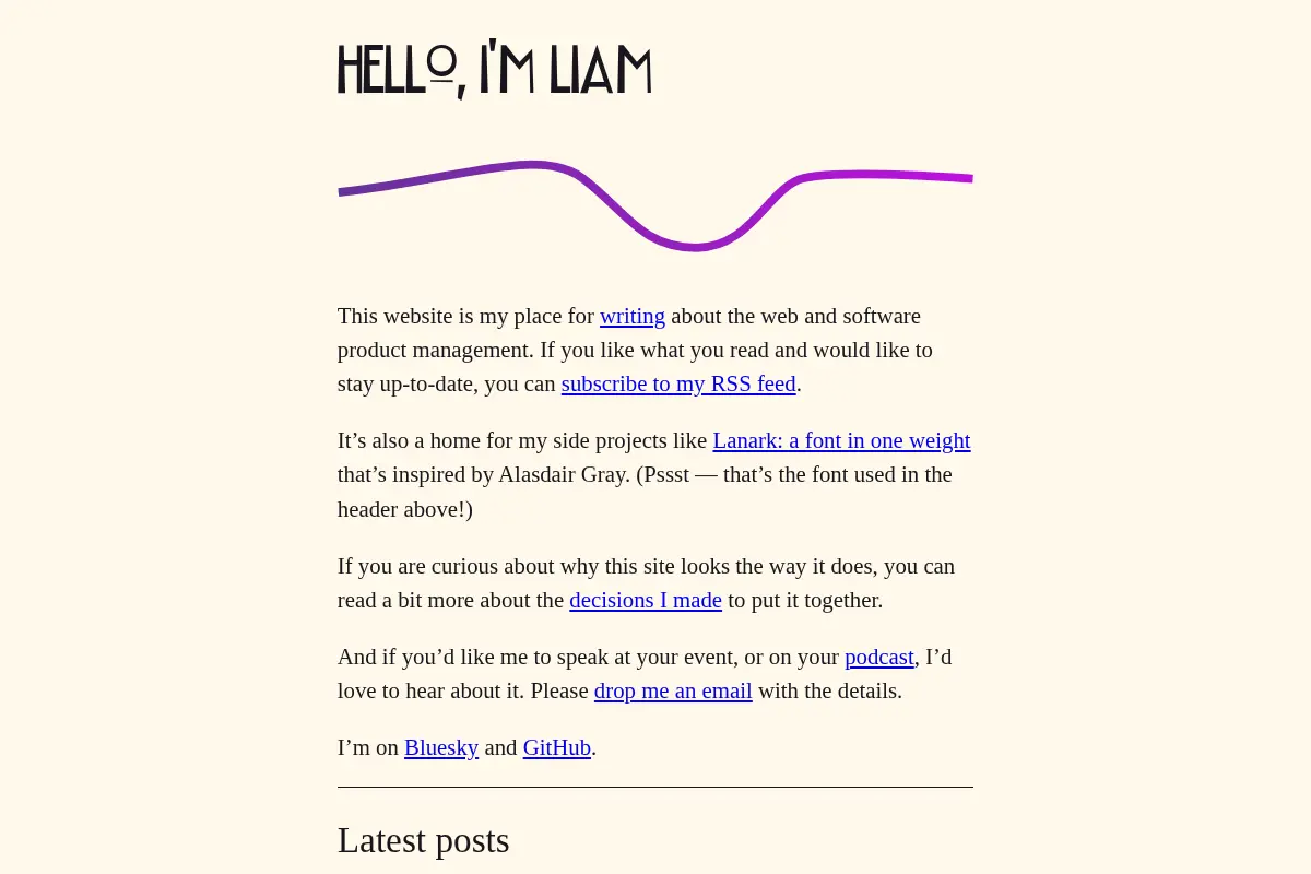 Hello, I’m Liam - Liam Nugent