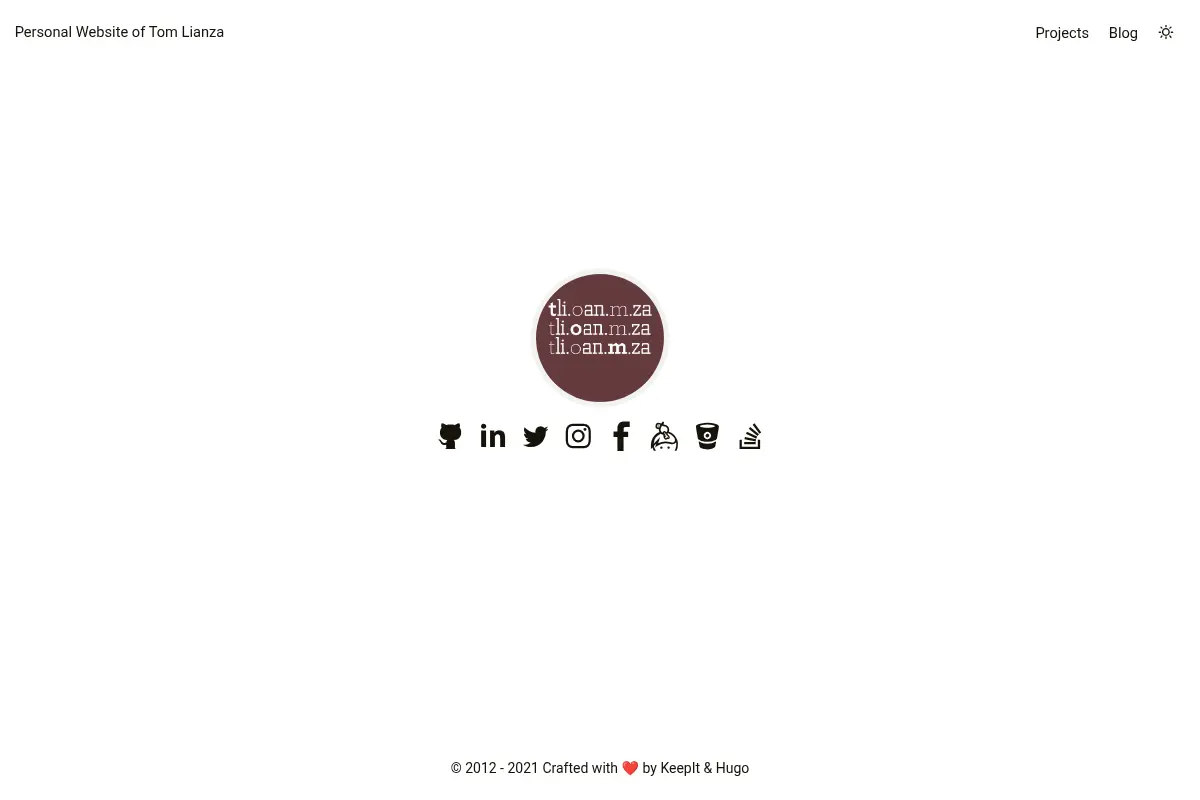 Personal Website of Tom Lianza