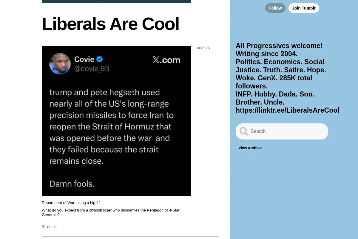 Liberals Are Cool
