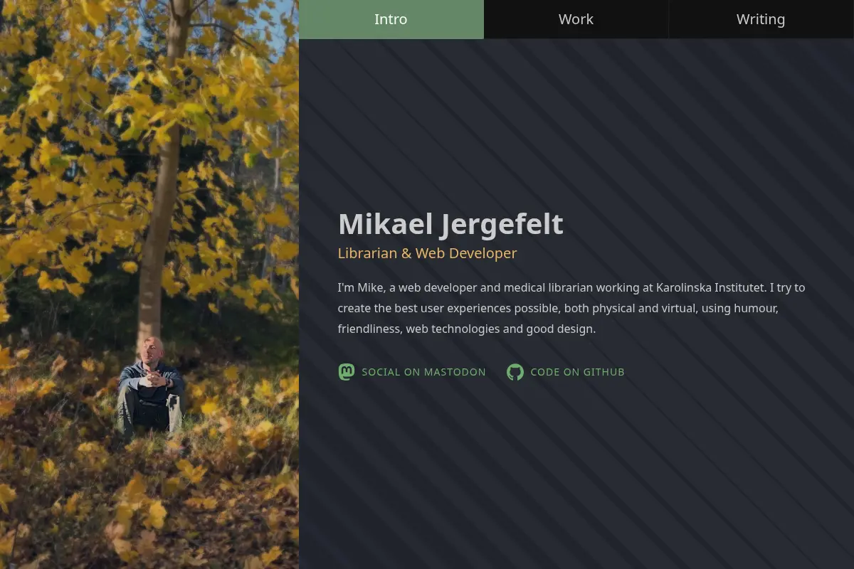 Mikael Jergefelt - Librarian & Web Developer