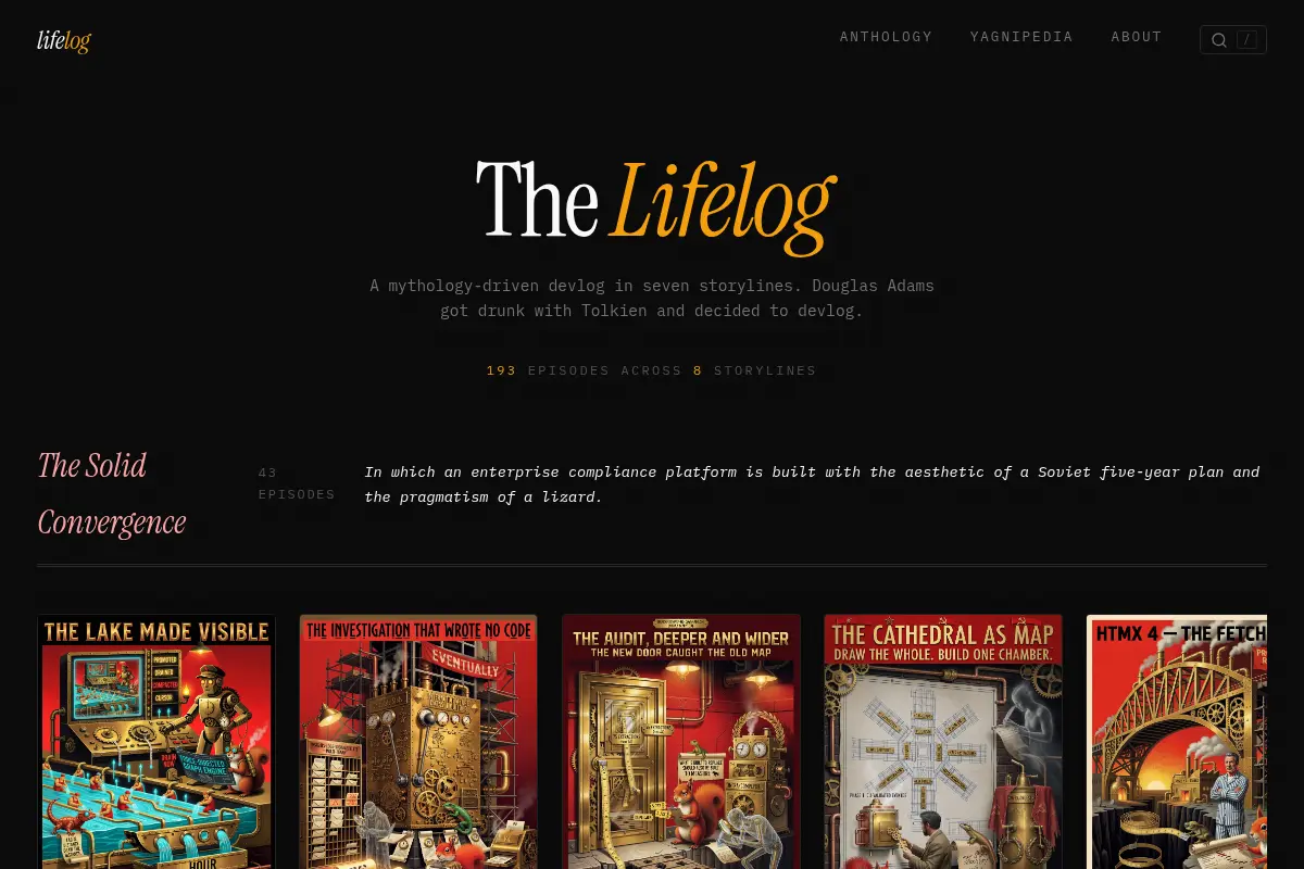 Lifelog — A Mythology-Driven Devlog