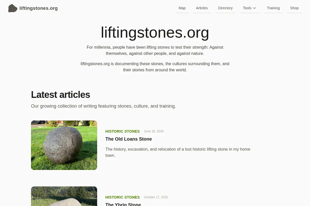 Lifting Stones