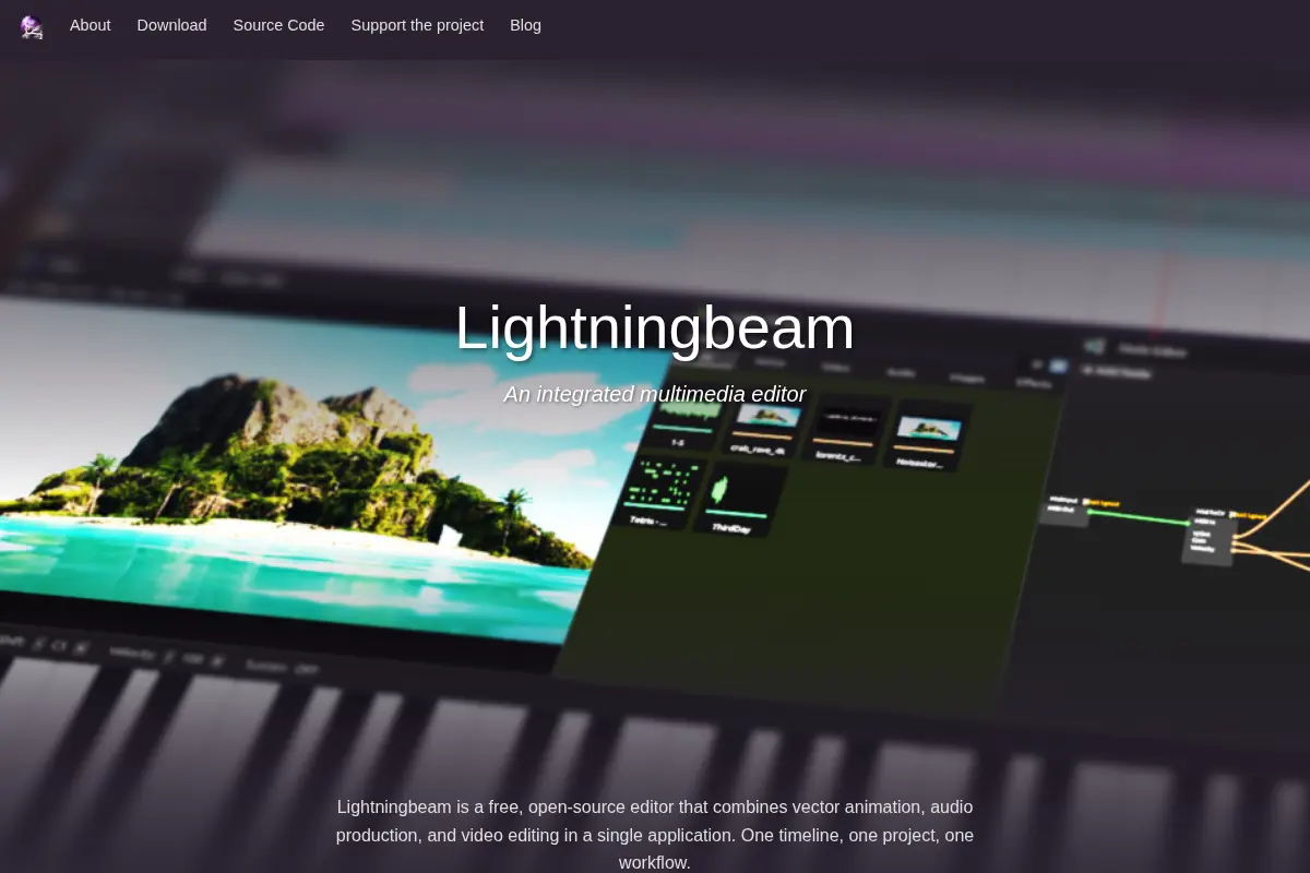 Lightningbeam - An Integrated Multimedia Editor