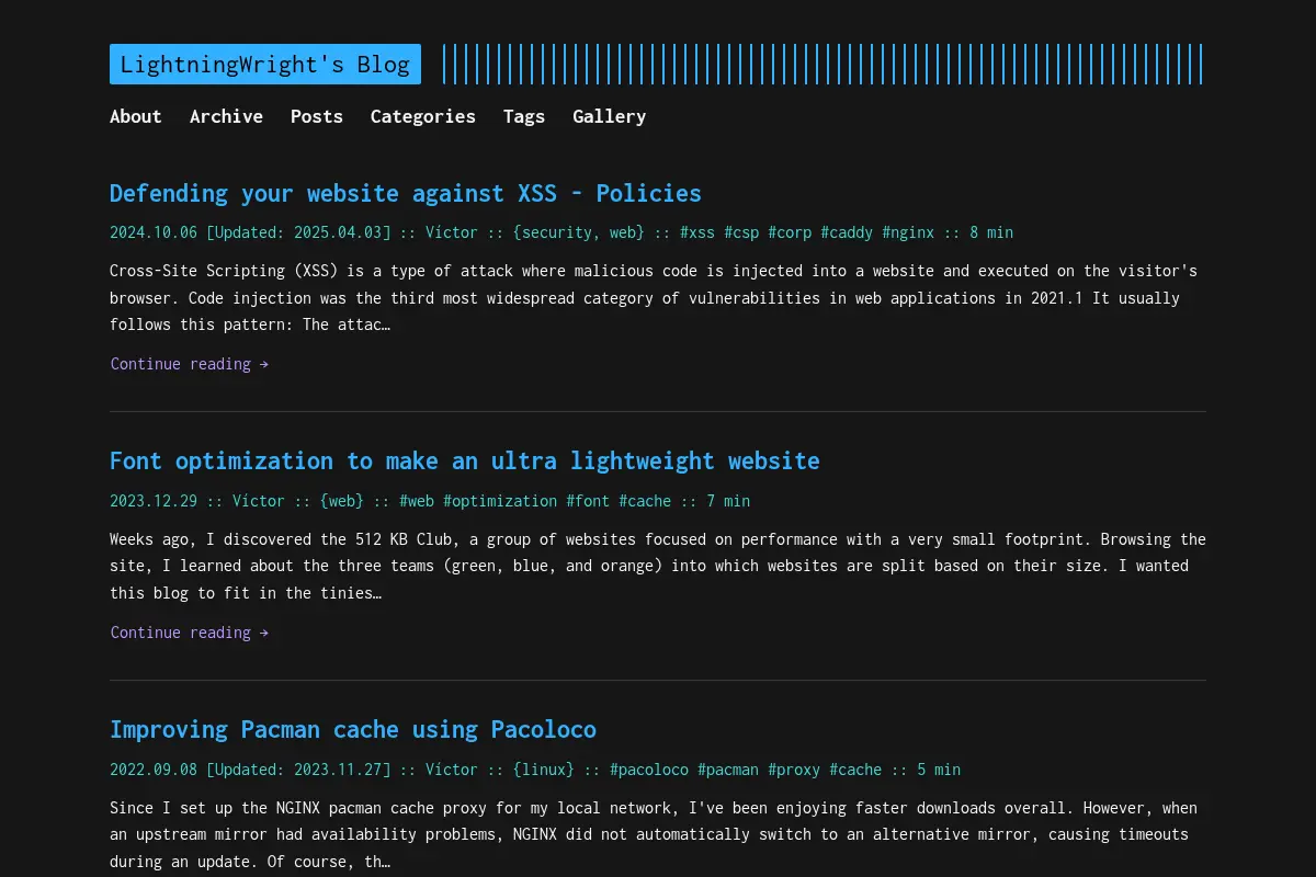 LightningWright's Blog
