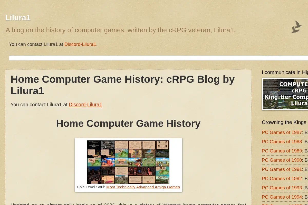 Lilura1: cRPG Blog