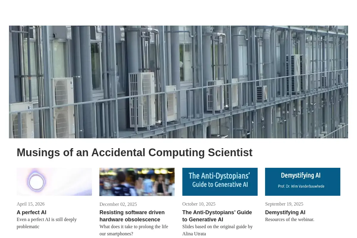 Musings of an Accidental Computing Scientist