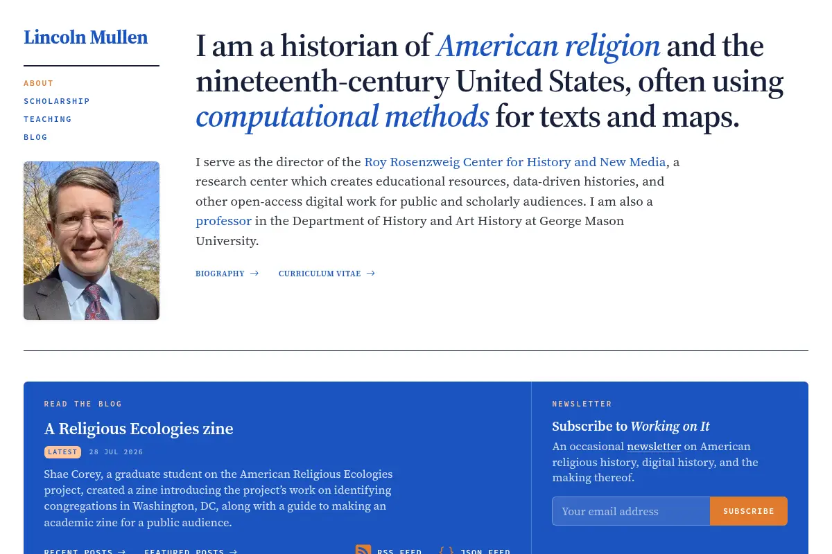 Lincoln Mullen | Historian of American religion