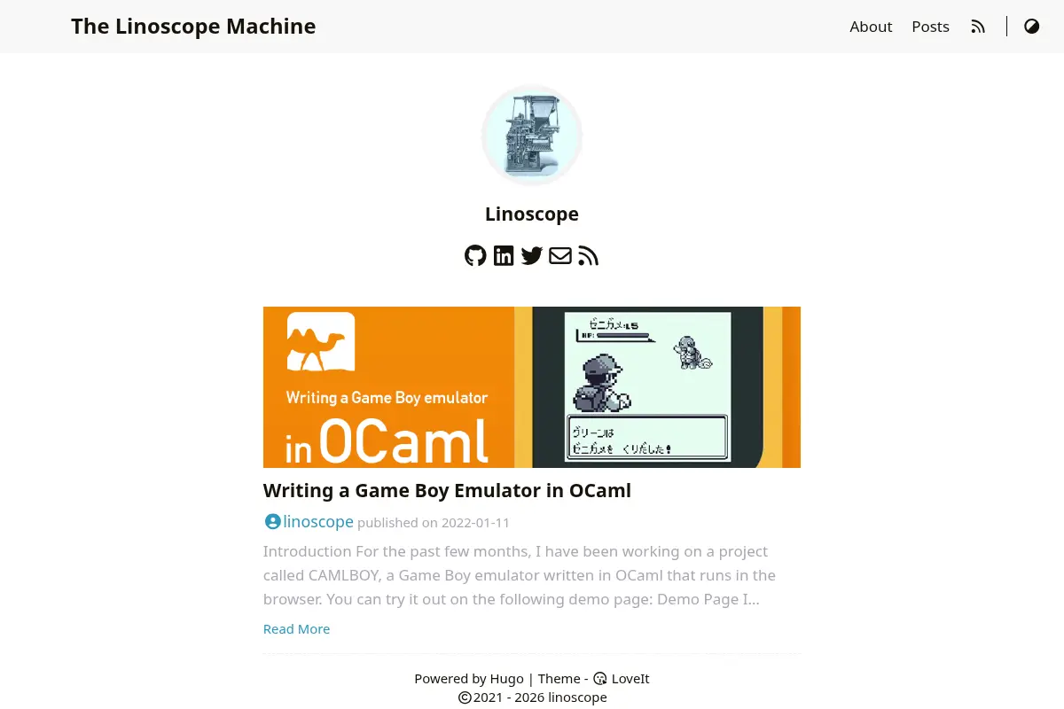 The Linoscope Machine