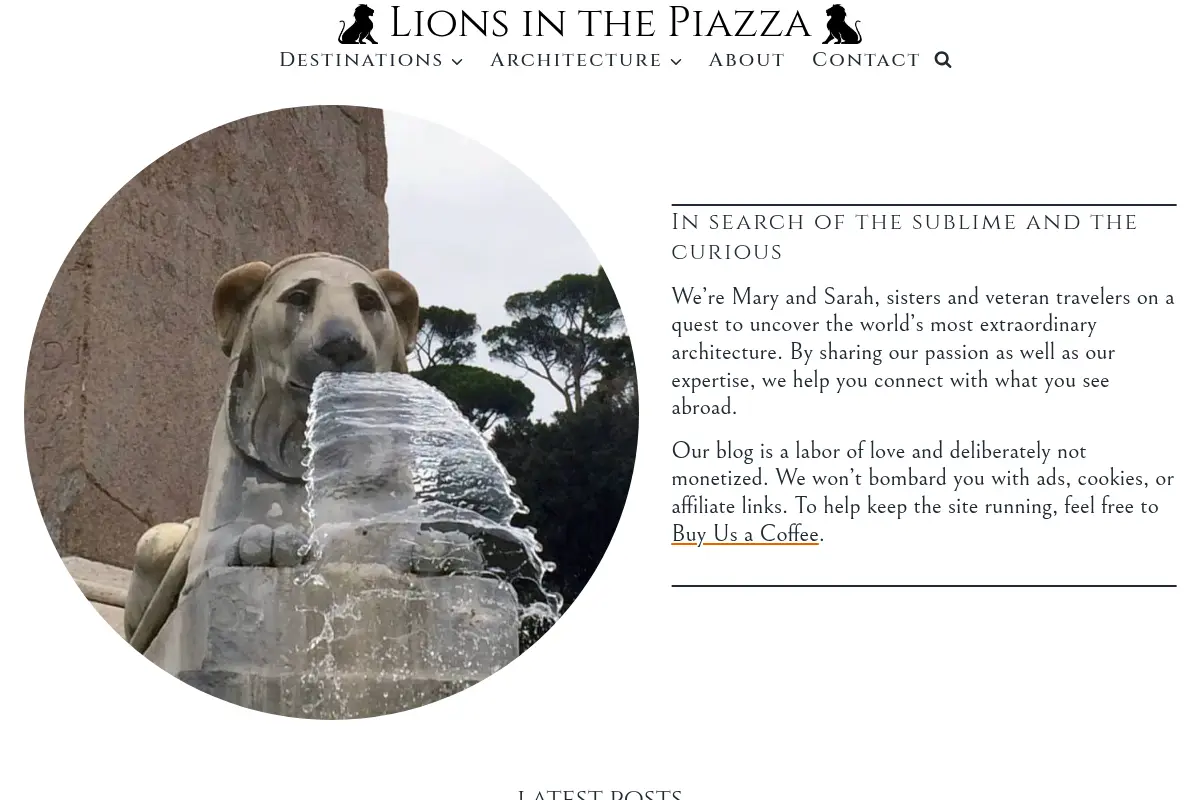 Lions in the Piazza